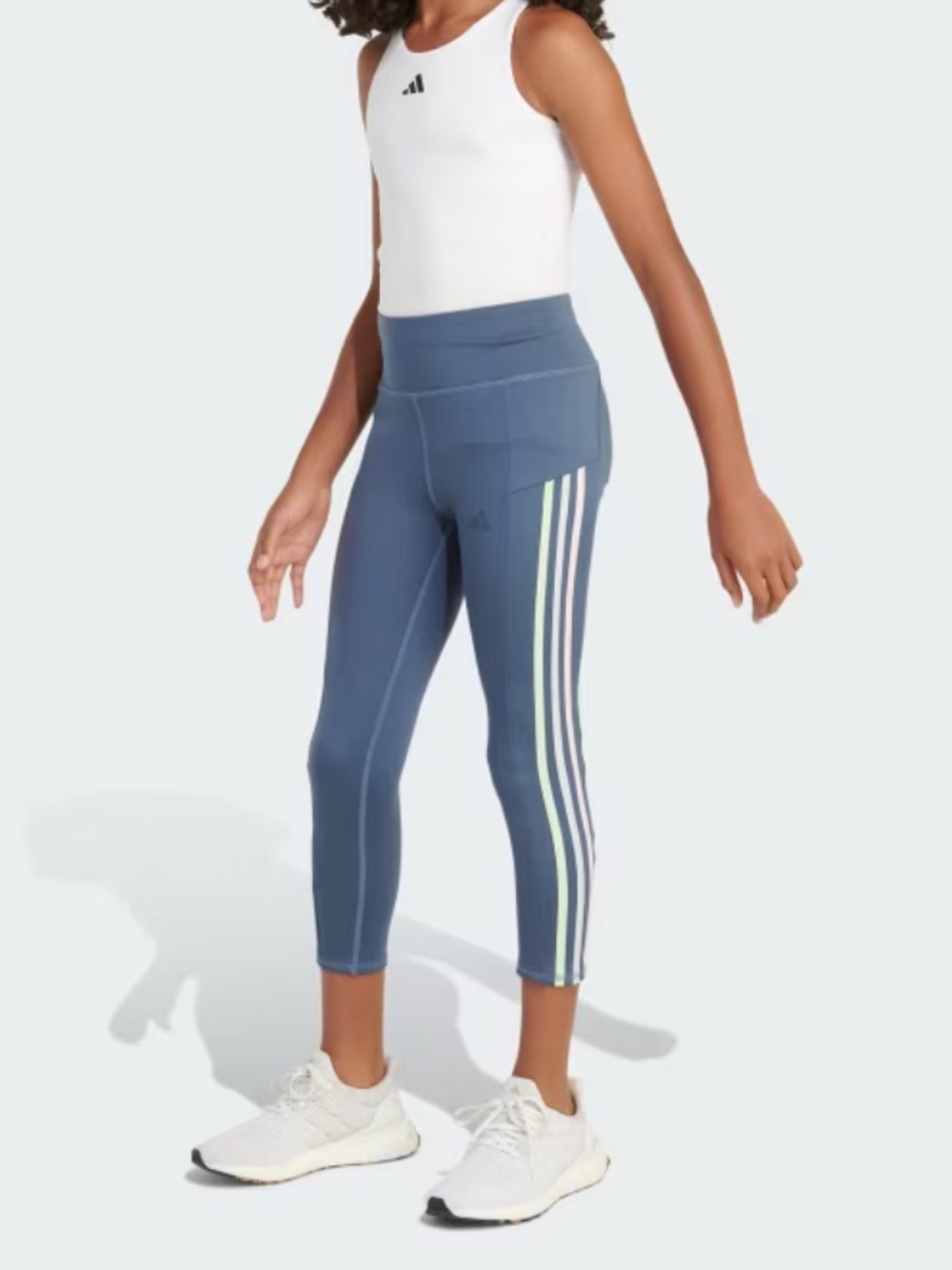 Girls XL Adidas 3s Cellphone Pocket Leggings NWOT